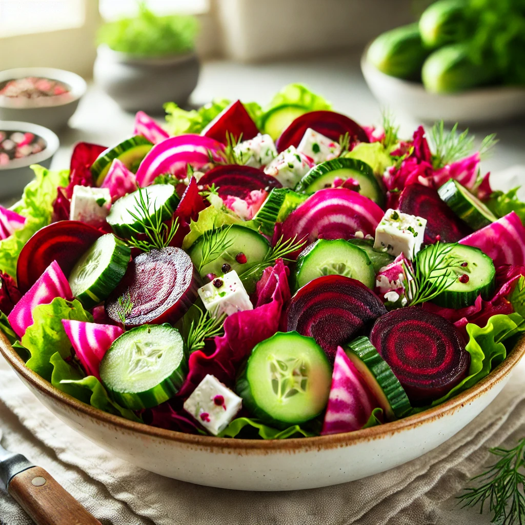 beet and cucumber salad