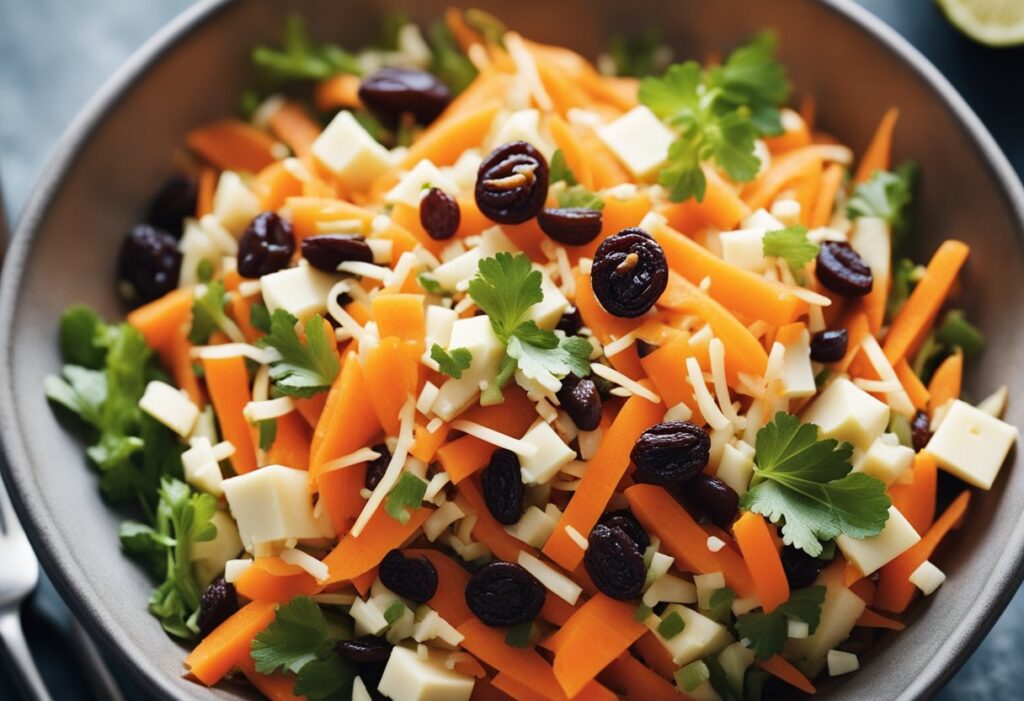 Carrot and raisin salad