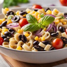 Delicious Black Bean Pasta Salad-image